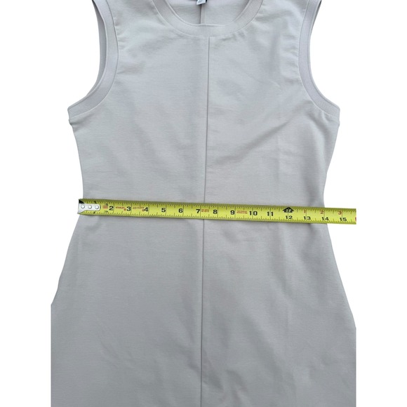COS Women's Sleeveless Midi Dress Minimalist A-Line Beige Casual Small - Picture 8 of 12